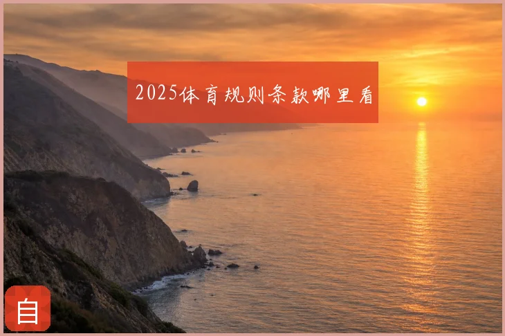 2025体育规则条款哪里看